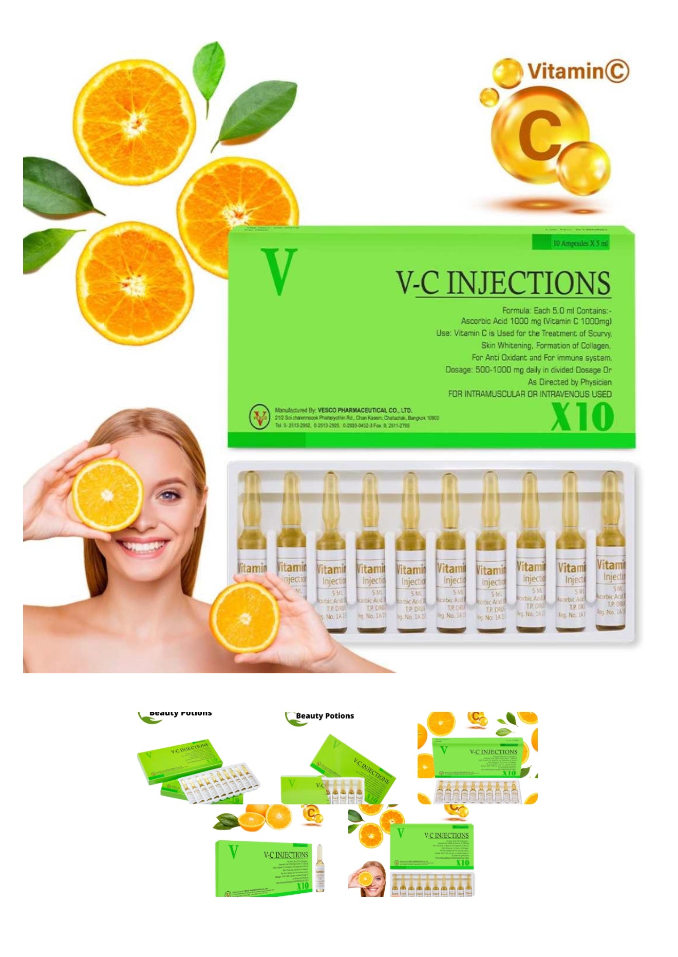 Injections de vitamine V-C