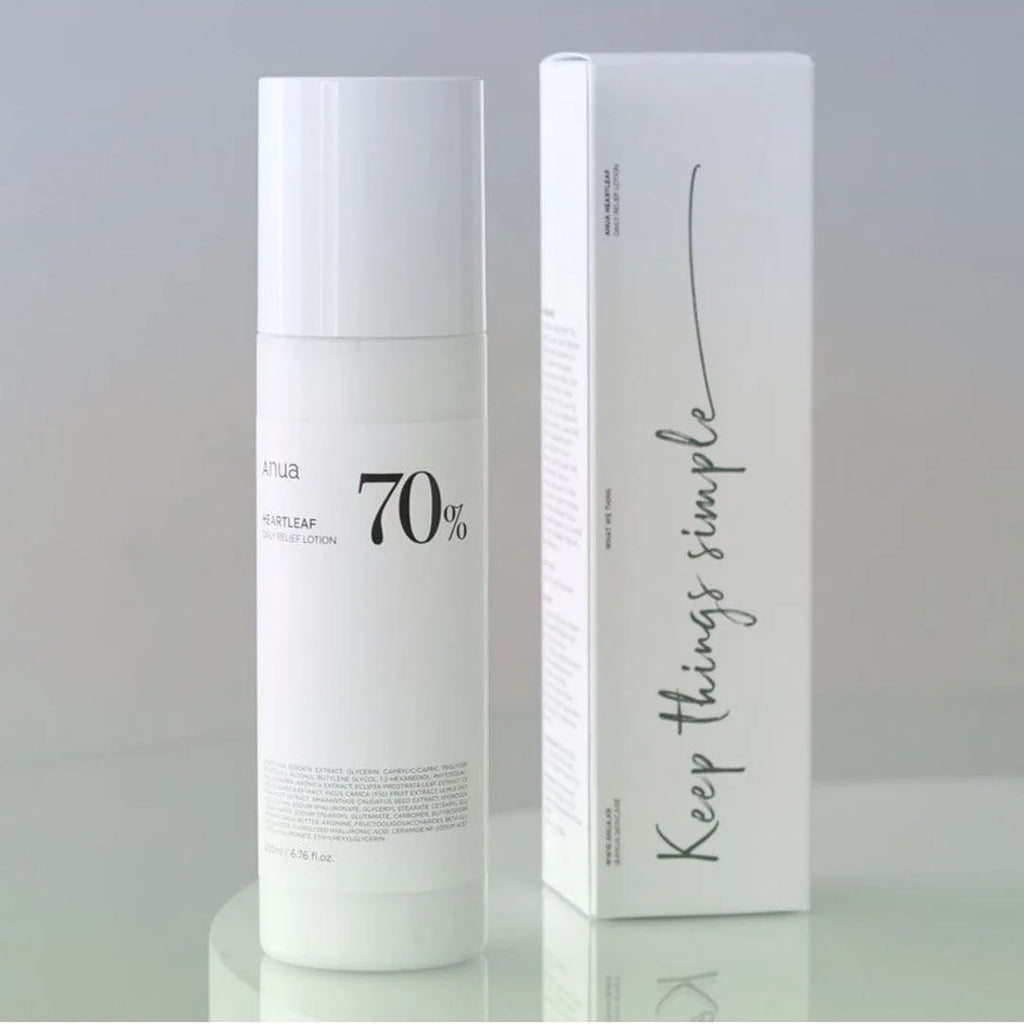 Anua Heartleaf 70 Lotion, Face Moisturizer with Hyaluronic Acid for Sensitive Skin, Lightweight, Korean Skin Care